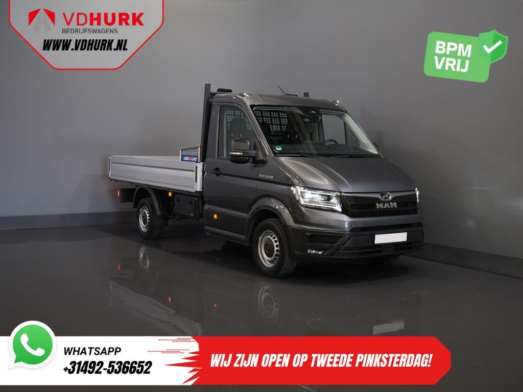 Volkswagen Crafter (MAN TGE) 2.0 DSG Aut. Open Laadbak 340x2, 1730 kg, Stof, Gebruikt, 4 cilinders
