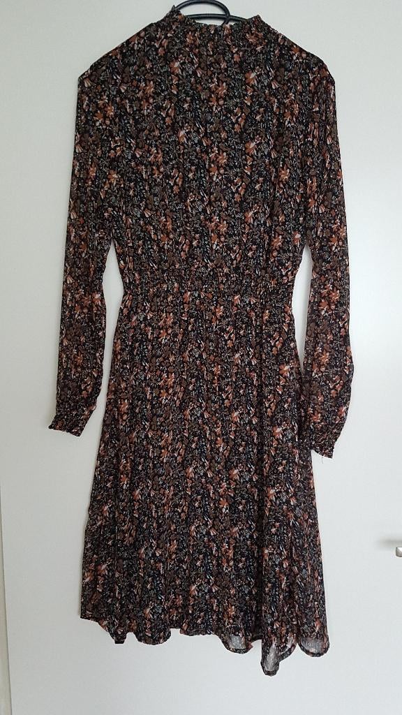 Bruin/oranje jurk, maat 36, Esmara, Bruin, Nieuw, Maat 36 (S), Boven de knie