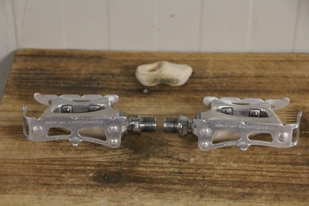 Campagnolo Croce d'Aune pedalen / vintage racefiets / Campa, Fietsen en Brommers, Fietsonderdelen, Zo goed als nieuw, Crankstel of Pedalen