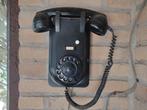 Bakeliet telefoon wand vintage, Ophalen, Gebruikt, Met draaischijf