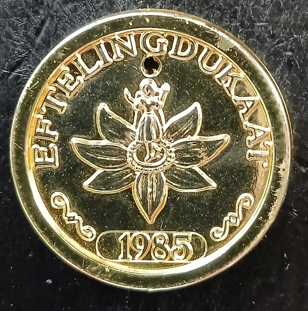 Efteling Dukaat 1985 - Gouden Munt met Sprookjesfiguur, Ophalen of Verzenden, Zo goed als nieuw, Overige typen