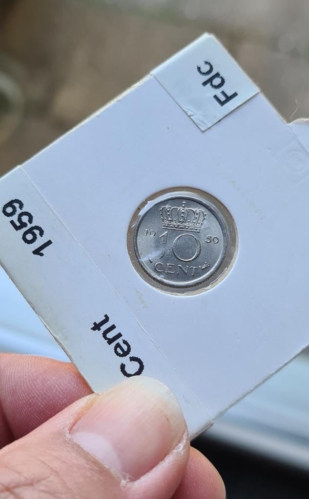 Kwaliteit 10 cent 1959, Ophalen of Verzenden, Koningin Juliana, 10 cent, Losse munt