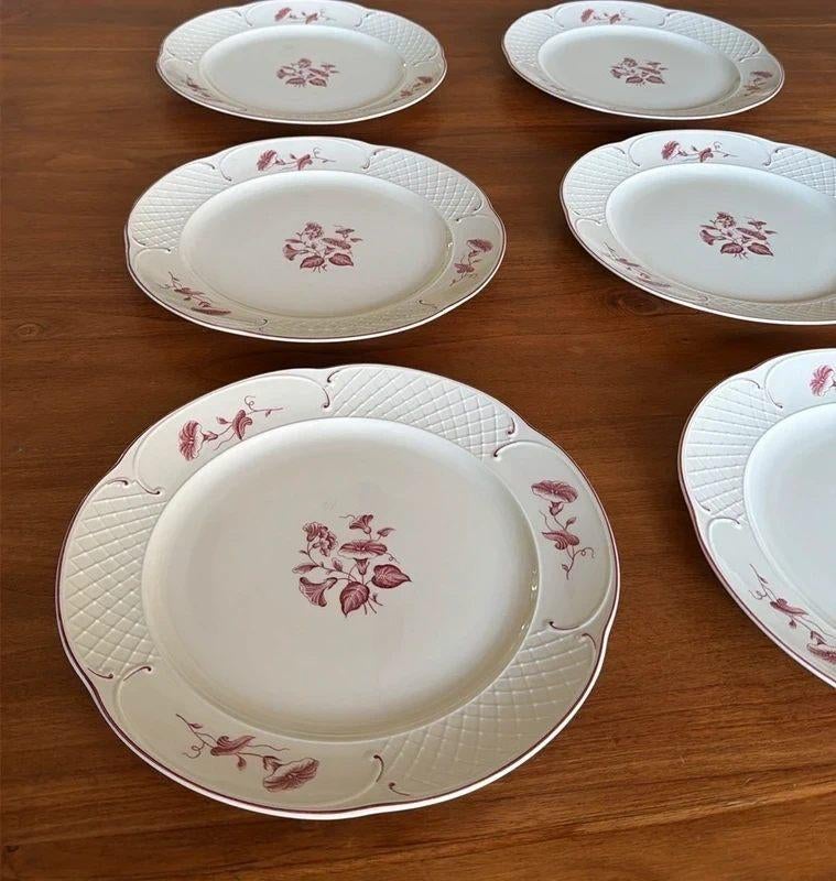 6 Villeroy & Boch Val Rouge dinerborden, Huis en Inrichting, Keuken | Servies, Ophalen of Verzenden, Zo goed als nieuw, Bord(en)