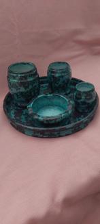 Eskaf rookstel ( lood groen ), Antiek en Kunst, Ophalen of Verzenden