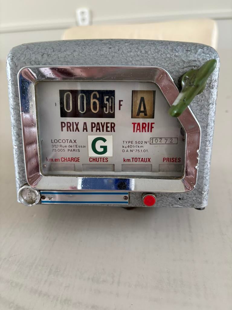 Antieke taximeter Locotax type 502, Ophalen of Verzenden, Gebruikt