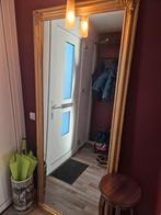 Spiegel met gouden lijst 1.99m hoog  x 84 cm breed, Ophalen, Rechthoekig, 50 tot 100 cm, 150 tot 200 cm