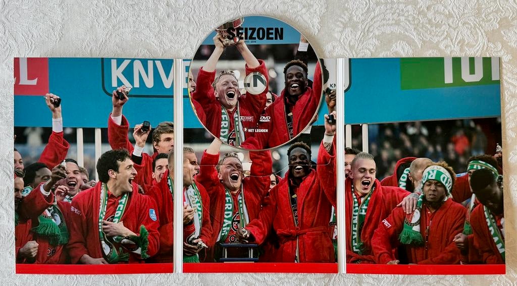 Feijenoord Boekje met DVD en glas, Verzamelen, Ophalen of Verzenden, Gebruikt, Overige typen
