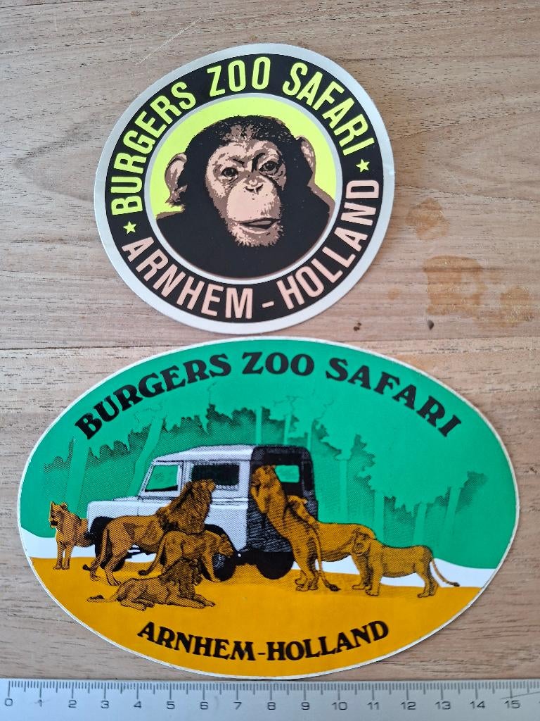 Sticker Burgers Zoo Arnhem, Ophalen of Verzenden, Zo goed als nieuw, Bedrijf of Vereniging