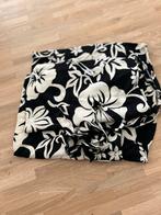 Lange wikkelrok met bloemenprint - Pescara, Kleding | Dames, Maat 38/40 (M), Zwart, Ophalen of Verzenden, Gedragen