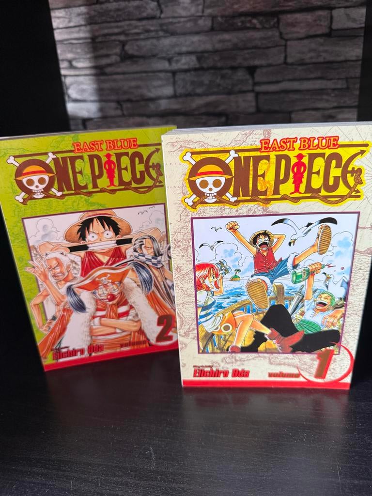 One Piece Manga - Deel 1 en 2 (Engels), Meerdere stripboeken, Ophalen of Verzenden, Gelezen
