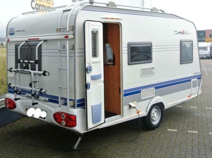 Hobby Excelent Easy 410 SFE, Caravans en Kamperen, Caravans, Particulier, tot en met 4, 750 - 1000 kg, Treinzit, Hobby, Frans bed