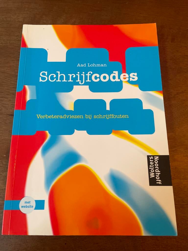 Schrijfcodes: Verbeteradviezen bij schrijffouten, Ophalen of Verzenden, Alpha, Zo goed als nieuw, MBO
