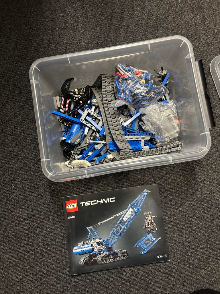 Lego Technic Hijskraan 42042 - Compleet met boek en doos, Lego, Ophalen of Verzenden, Zo goed als nieuw, Complete set