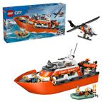 LEGO City 60504 Kustwacht Reddingsboot + Helikopter 742dlg, Ophalen of Verzenden, Nieuw, Complete set, Lego