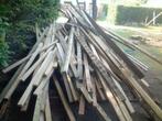 Grote partij vuren sloophout/bouwhout balken (2-5m), Doe-het-zelf en Verbouw, Hout en Planken, Ophalen, Gebruikt, 25 tot 50 mm