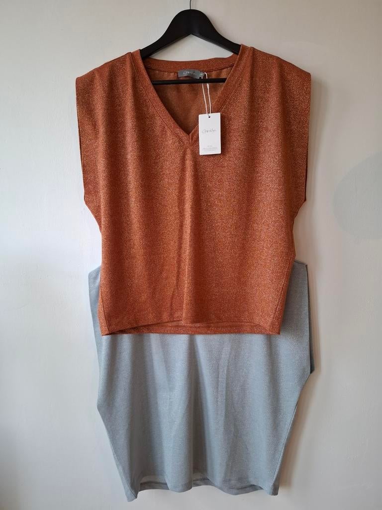 2 nieuwe tops van Geisha, maat S/36, Kleding | Dames, Tops, Geisha, Onbekend, Nieuw, Oranje