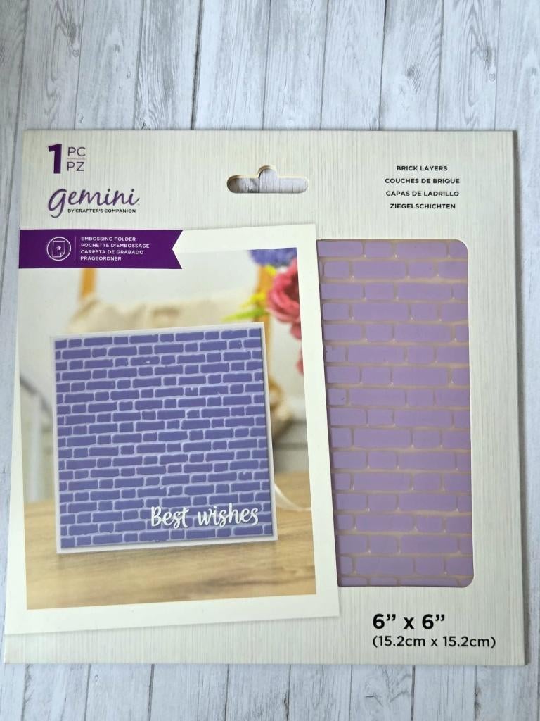 Crafter's Companion - Embossing Folder - Brick Layers, Ophalen of Verzenden, Nieuw, Overige typen