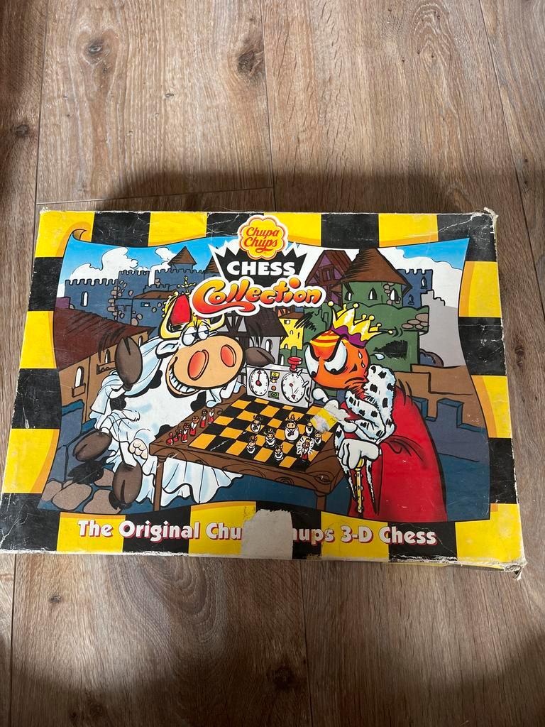 Chupa Chups Schaakspel - Vintage 3D Chess Collection, Ophalen of Verzenden, Gebruikt, Schaken