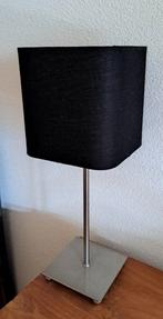 Lamp zwart zilver, Huis en Inrichting, Lampen | Tafellampen, Ophalen, Gebruikt, Stof, Modern