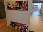 4x Herman Brood art print op canvas, Ophalen
