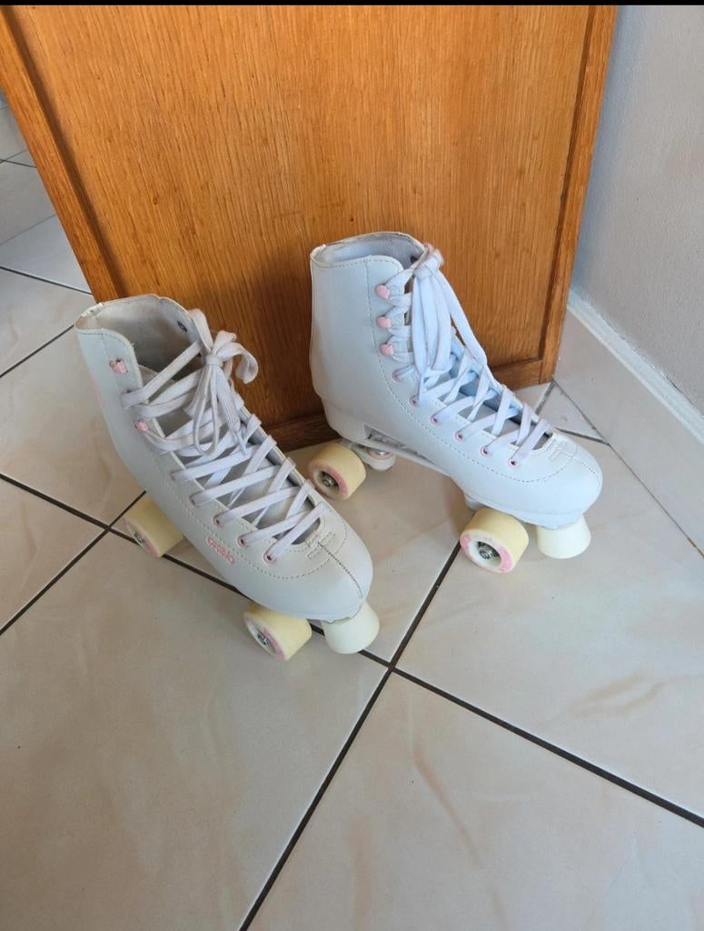 Witte rolschaatsen maat 38 Oxelo, Ophalen of Verzenden, Zo goed als nieuw