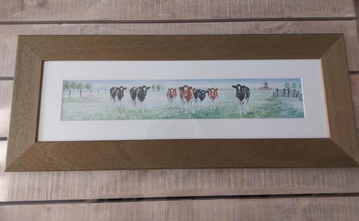 Aquarel in lijst van Wiebe van der Zee, Antiek en Kunst, Kunst | Schilderijen | Klassiek, Ophalen