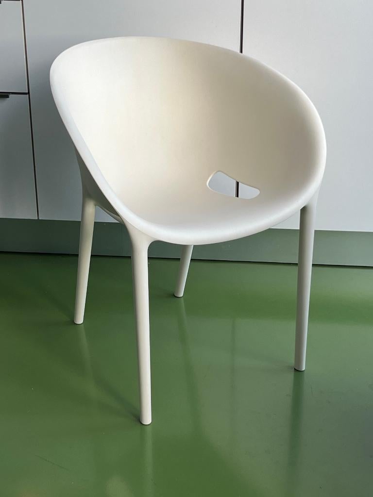 Philippe Starck Soft Egg Stoel - Wit, Kunststof, Gebruikt, Ophalen of Verzenden, Eén