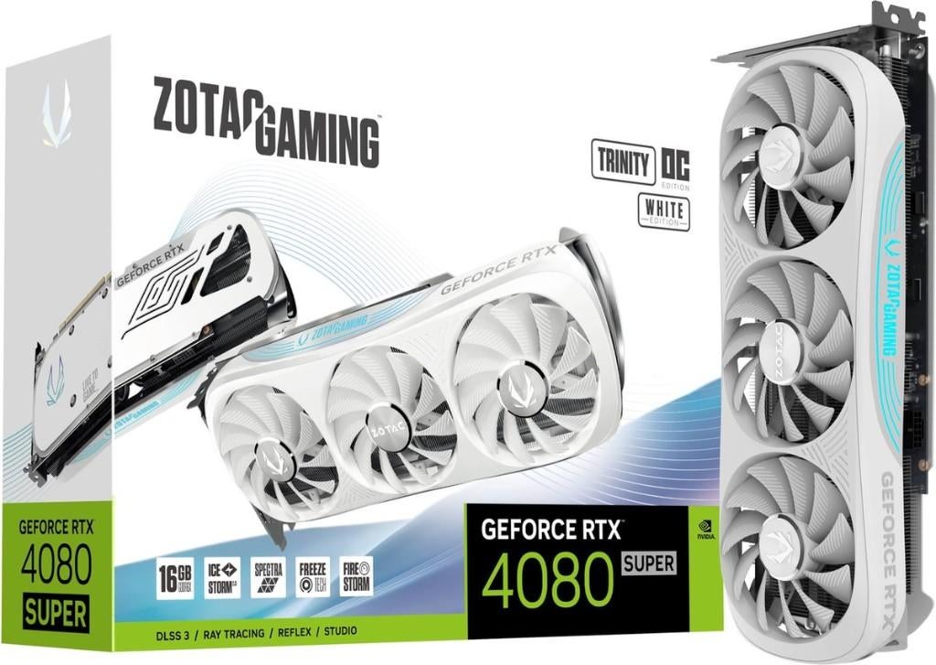 Zotac RTX 4080 SUPER Trinity OC White Edition 16GB GDDR6X, Computers en Software, Videokaarten, Ophalen, GDDR6, PCI-Express 4