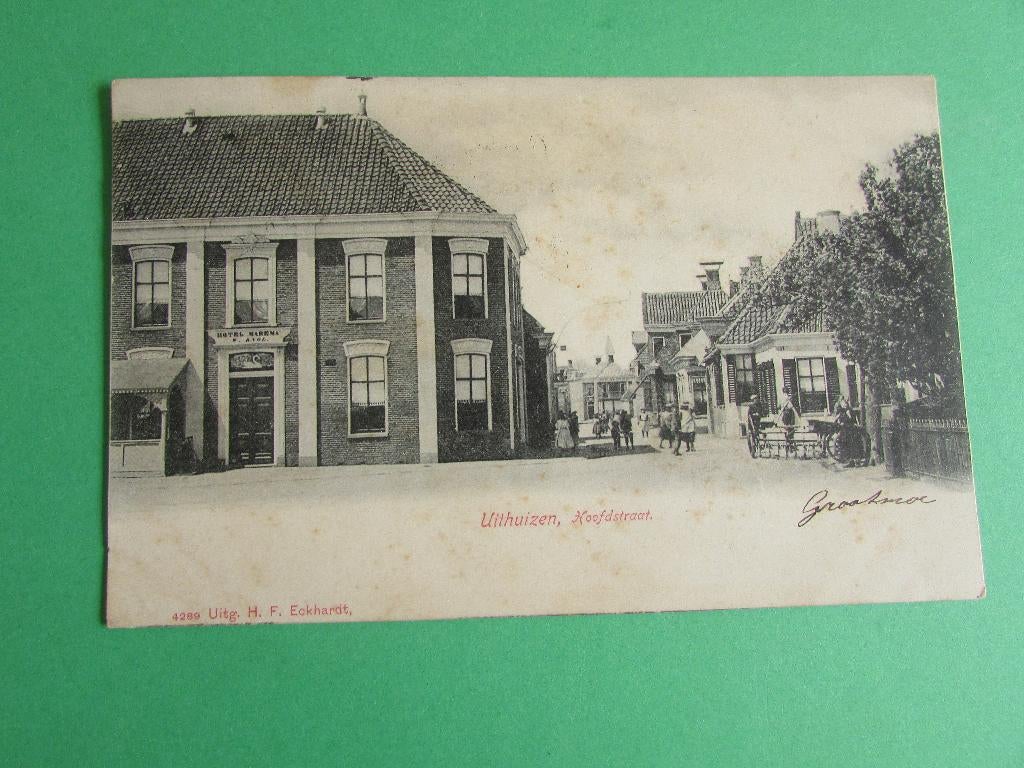 Uithuizen - Hoofdstraat 1902, Ophalen of Verzenden, Voor 1920, Gelopen, Groningen