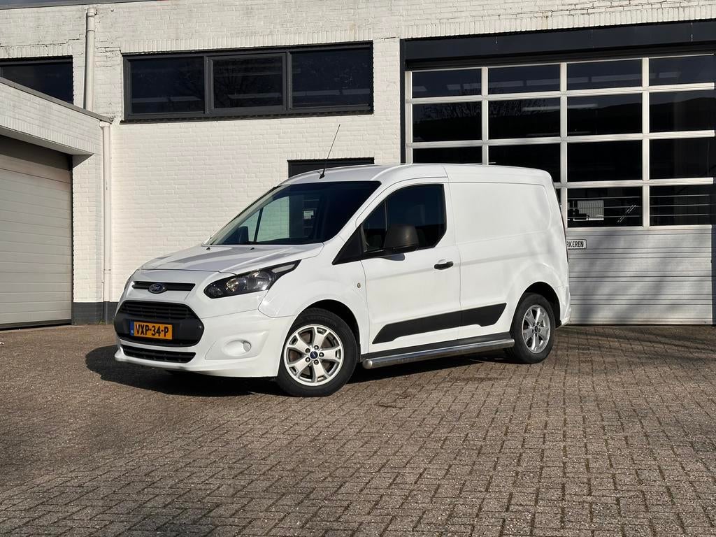 Ford Transit Connect L1 1.6 Tdci 75 pk 2015 Wit, Auto's, Bestelauto's, Stof, 74 pk, Zwart, 4 cilinders