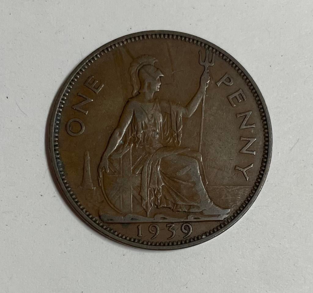 1 penny Engeland 1939, Postzegels en Munten, Munten | Europa | Niet-Euromunten, Ophalen of Verzenden, Overige landen