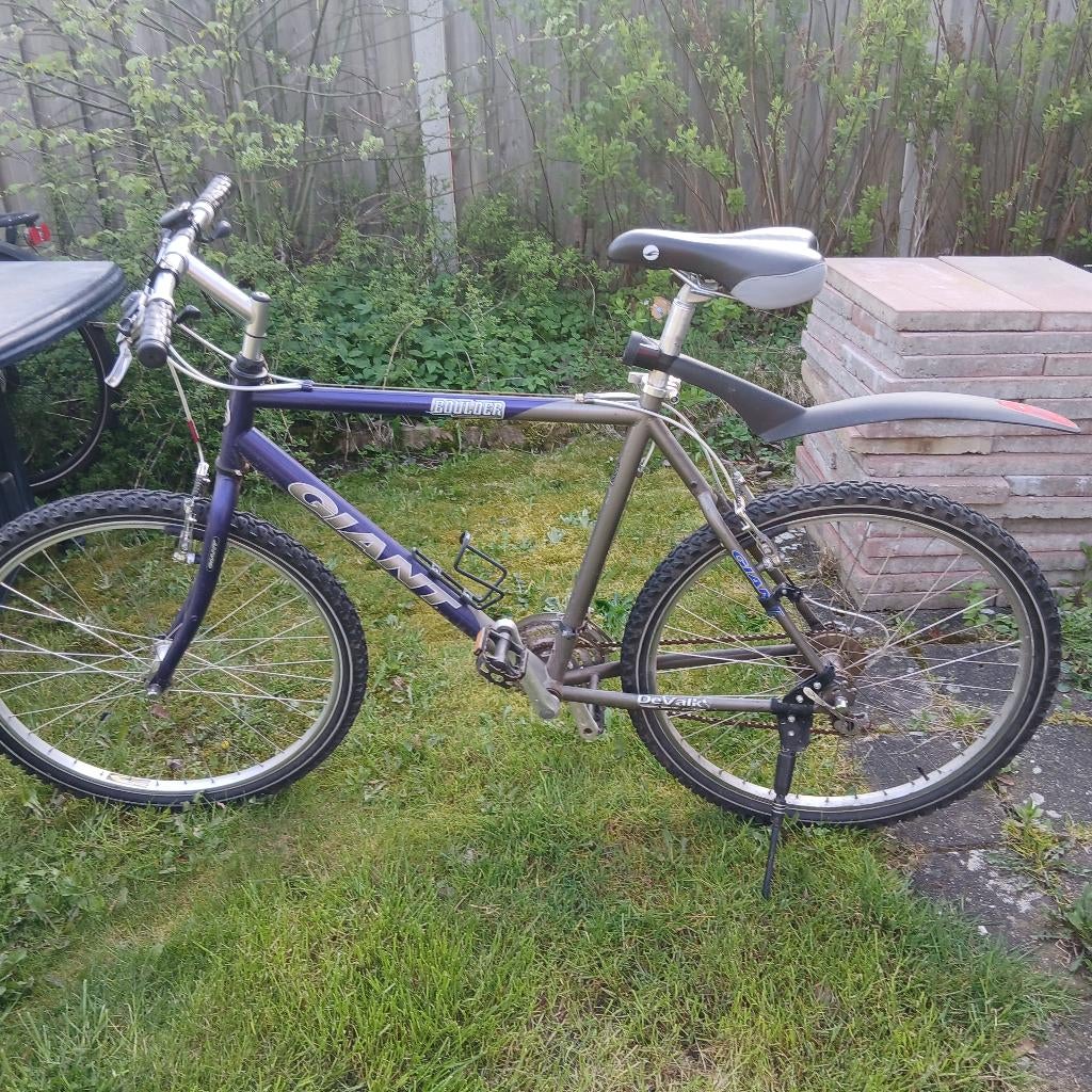 Mountainbike, Ophalen, Gebruikt, Vering, Giant