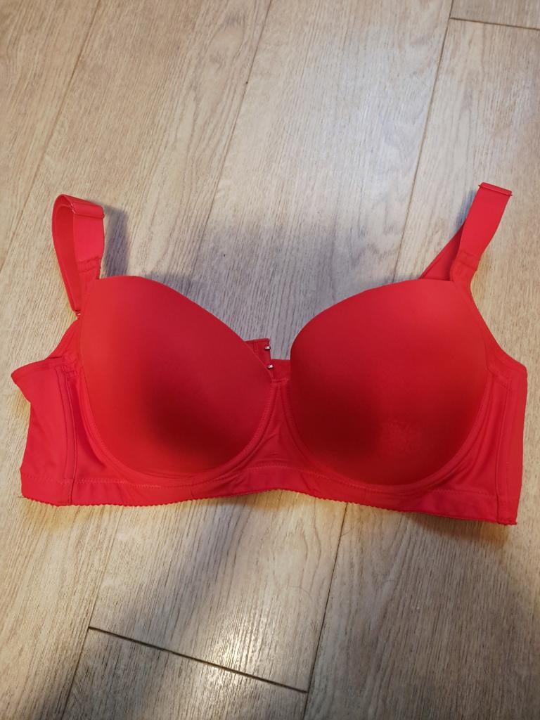 Beha maat 100 E rood nieuw, Verzenden, Rood, BH