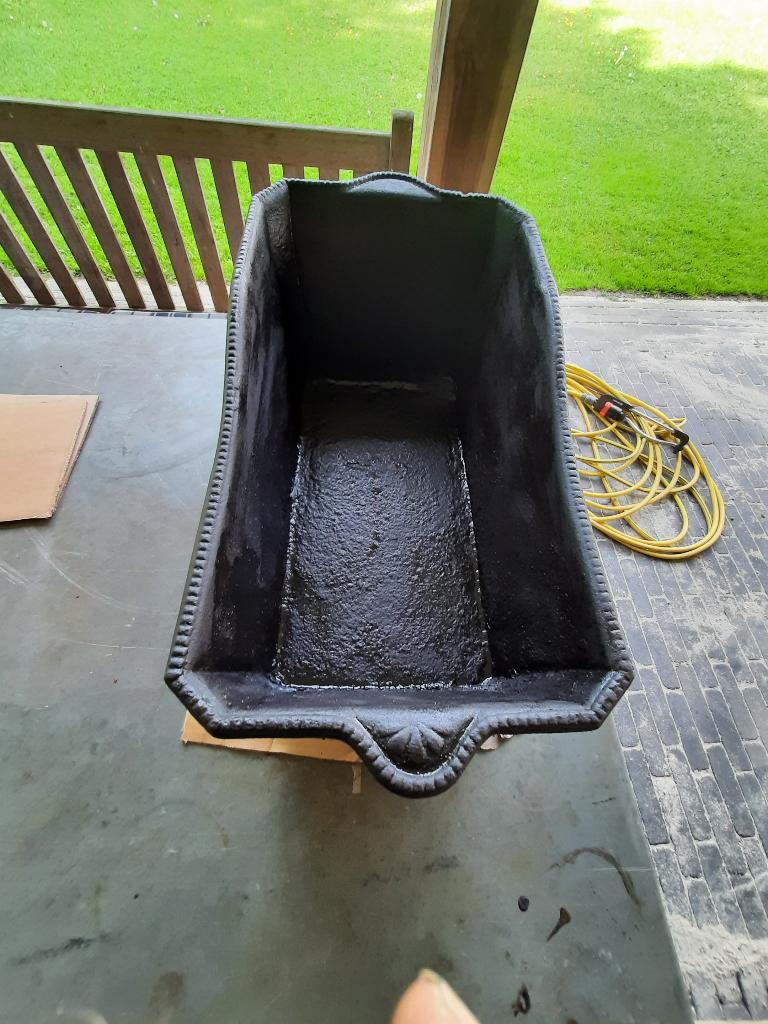 kolenbak gietijzer zwart 60x30 cm, Antiek en Kunst, Antiek | Woonaccessoires, Ophalen