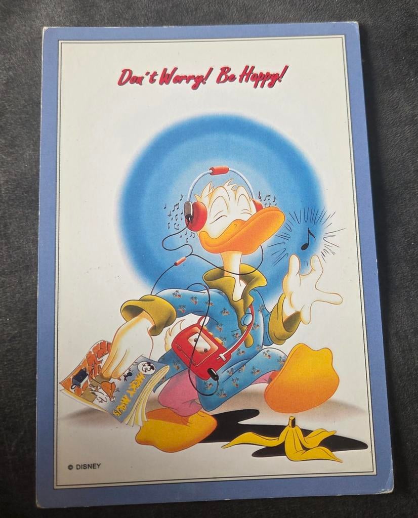 Donald Duck luistert naar muziek op walkman, Verzenden, Ongelopen, Kinderen
