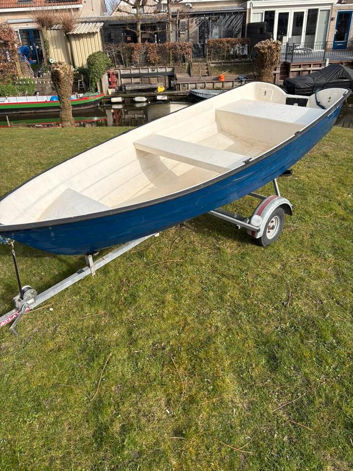 Verano 380, speedboot en stalen sloep, Watersport en Boten, Sloepen, Gebruikt, Tot 10 pk, 3 tot 6 meter, Buitenboordmotor, Benzine