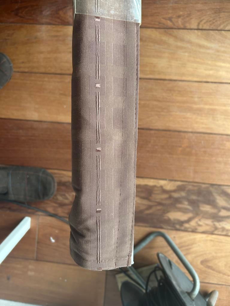 Vouwgordijn - Lichtbruin, Huis en Inrichting, Stoffering | Gordijnen en Lamellen, Bruin, 150 tot 200 cm, Nieuw, Ophalen of Verzenden