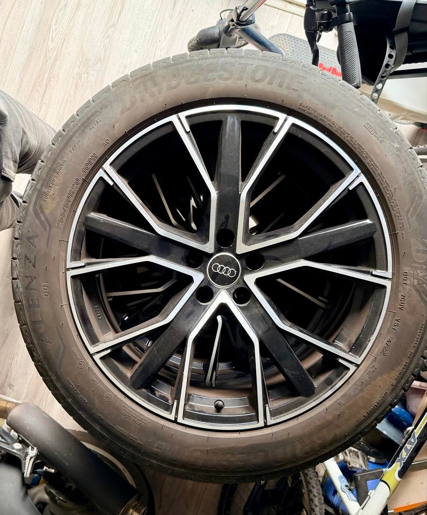 Set 20 inch Audi velgen met Bridgestone Alenza banden, Ophalen of Verzenden, Gebruikt