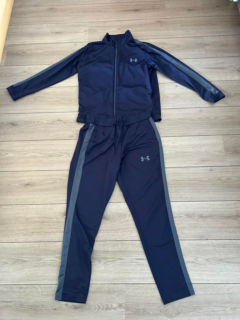 Heren Trainingspak Under Armour, maat L, goed staat, Maat 52/54 (L), Blauw, Ophalen of Verzenden, Gedragen