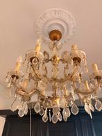 Prachtige Klassieke Kroonluchter met Kristallen, Ophalen of Verzenden, Zo goed als nieuw, Glas