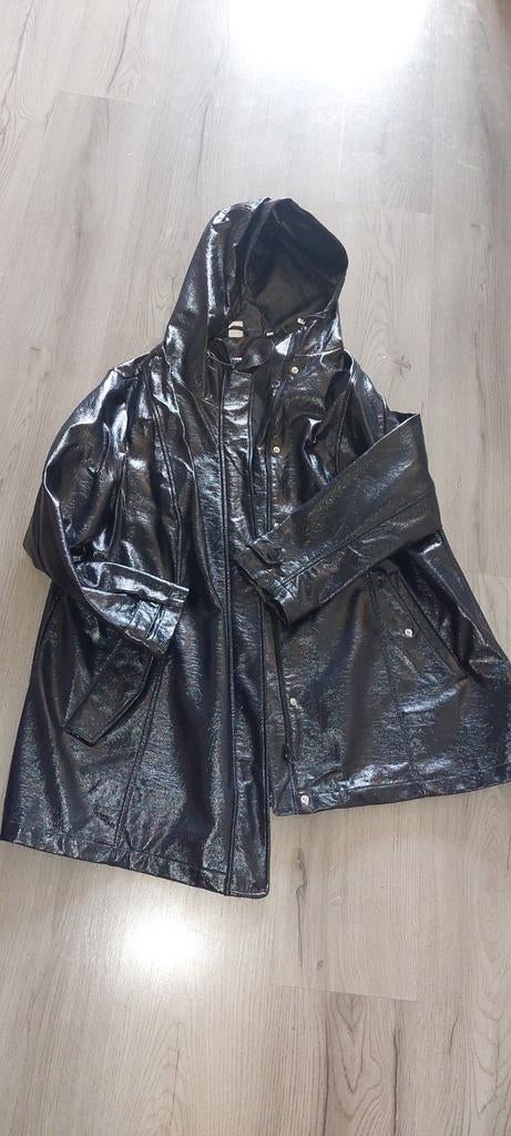 Mooie jas leer maat 52, Kleding | Dames, Ophalen of Verzenden, Zo goed als nieuw, Maat 46/48 (XL) of groter, Zwart