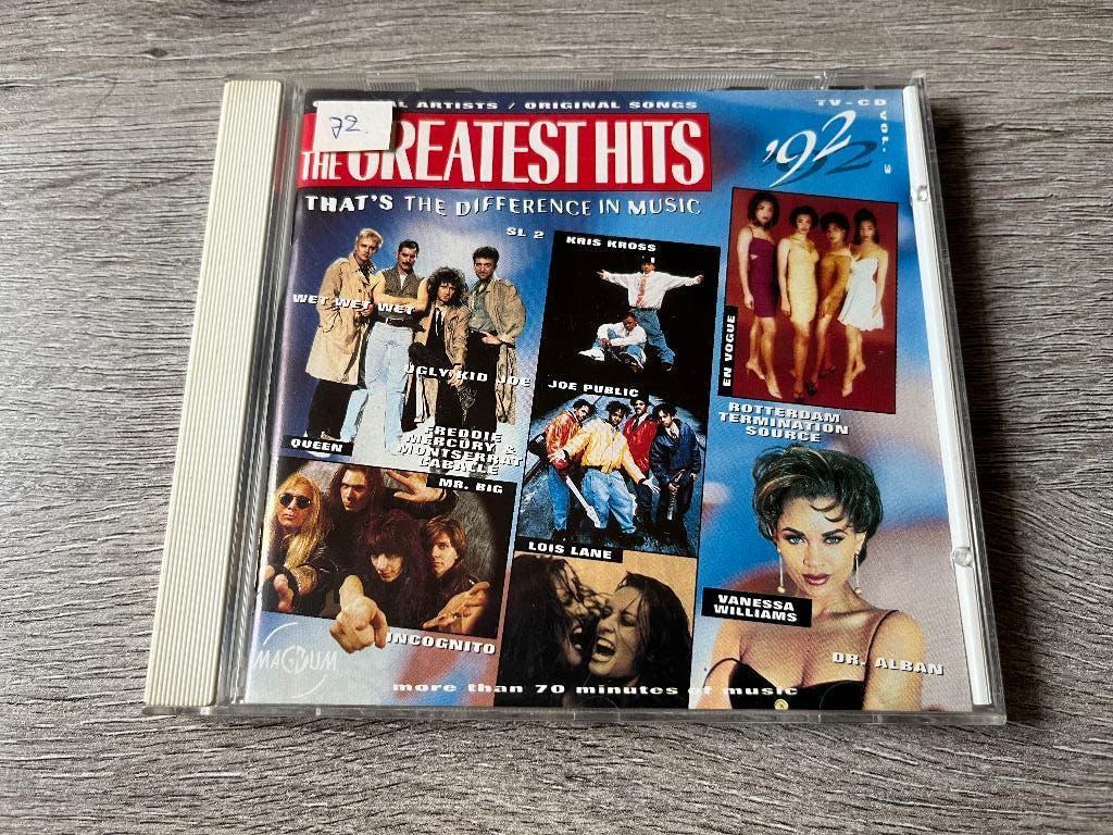 CD De greatest hits '92, Ophalen of Verzenden, Zo goed als nieuw