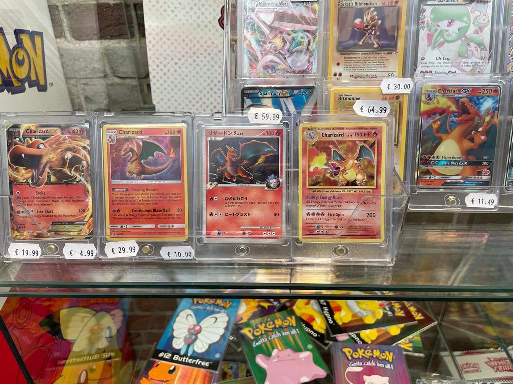 Charizard Collectie Set - Pokémon Kaarten NM en EX, Ophalen of Verzenden, Zo goed als nieuw, Meerdere kaarten, Foil