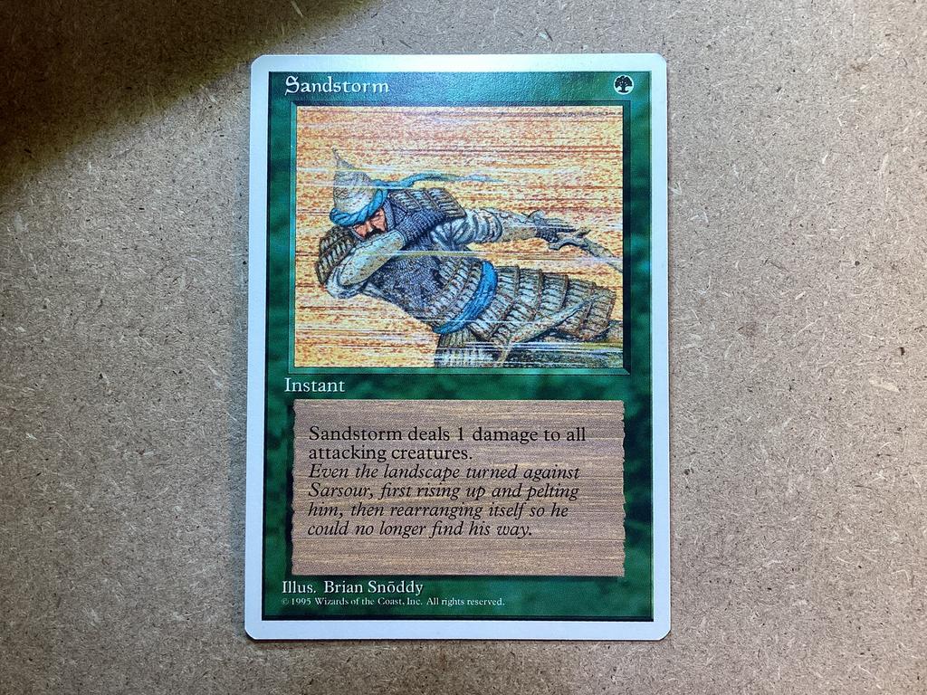 1x Sandstorm (Excellent), Ophalen of Verzenden, Zo goed als nieuw, Losse kaart