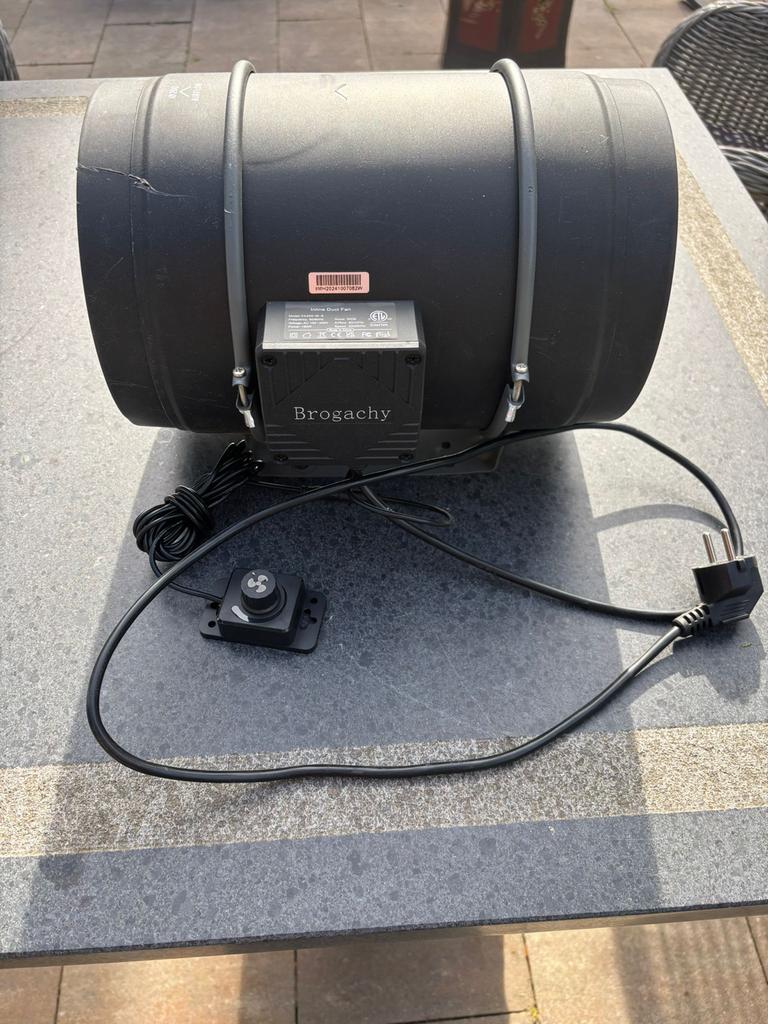 Buisventilator met snelheidsregelaar - Brogachy, Ophalen, Gebruikt, Ventilator en Afzuiger