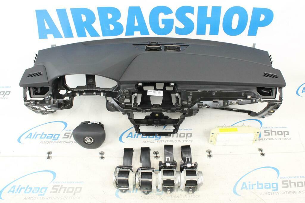 Airbag set - Dashboard zwart Skoda Kamiq (2019-heden), Gebruikt, Ophalen of Verzenden