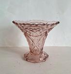 Art Deco Belgisch of Boheemse oud roze persglas vaas. 1930., Antiek en Kunst, Ophalen of Verzenden