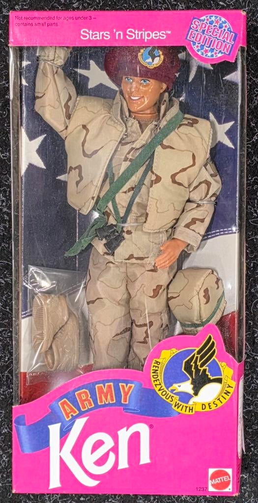 Barbie Army Ken Stars'n Stripes Rendezvous with Destiny MISB, Verzamelen, Ophalen of Verzenden, Nieuw, Pop