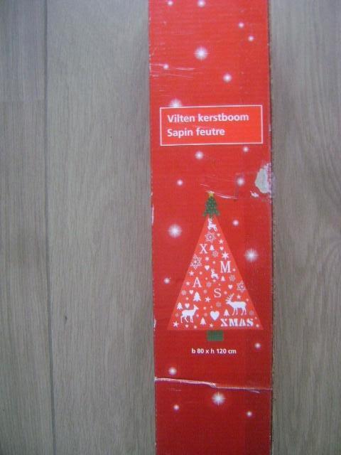 vilten kerstboom 80 x 120 cm, Ophalen of Verzenden