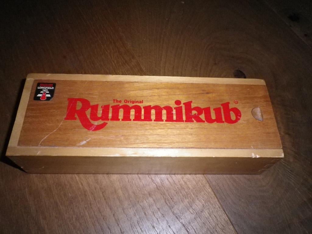 Rummikub kleine uitvoering in luxe kistje, Ophalen of Verzenden, Zo goed als nieuw, Goliath
